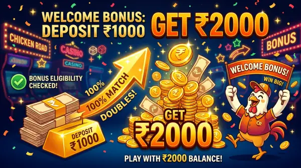 Welcome bonuses for Chicken Road players