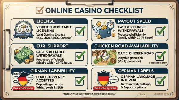 Wie Sie das richtige Casino für Chicken Road wählen