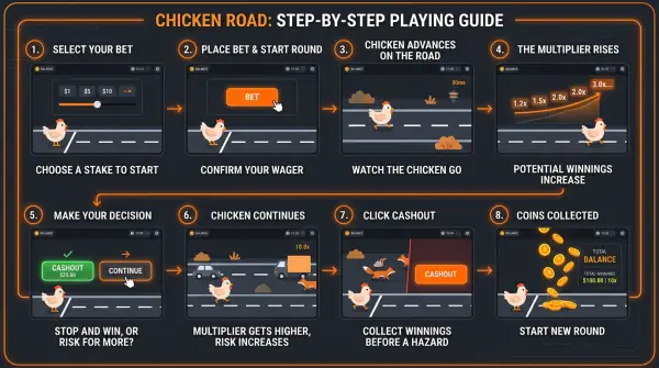 Chicken Road step-by-step playing guide