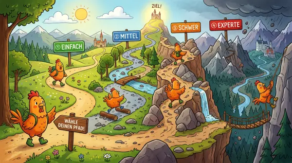 Schwierigkeitsgrade von Chicken Road