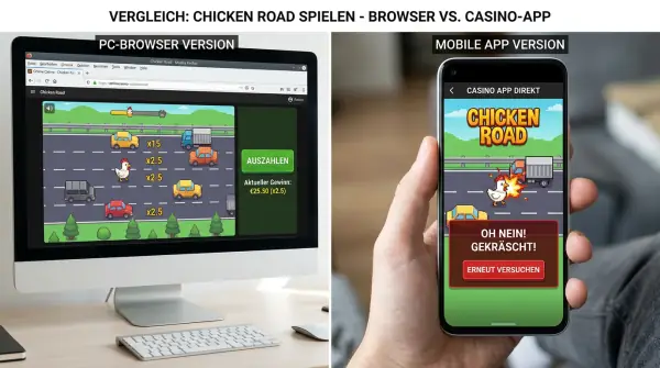 Browser vs. Casino-App